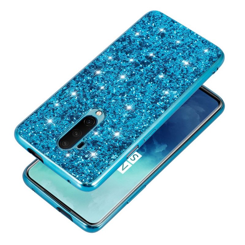 Case Hoesje OnePlus 7T Pro Rood Zwart Telefoonhoesje Ik Ben Glitter