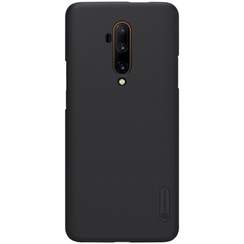 Hoesje OnePlus 7T Pro Goud Zwart Stijve Frosted Nillkin