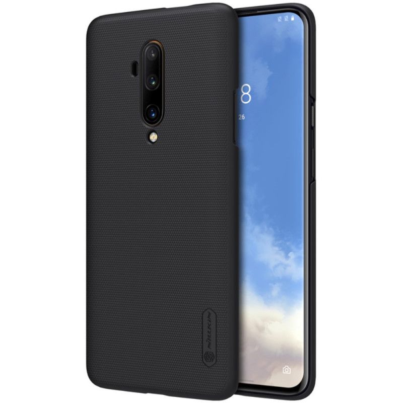Hoesje OnePlus 7T Pro Goud Zwart Stijve Frosted Nillkin