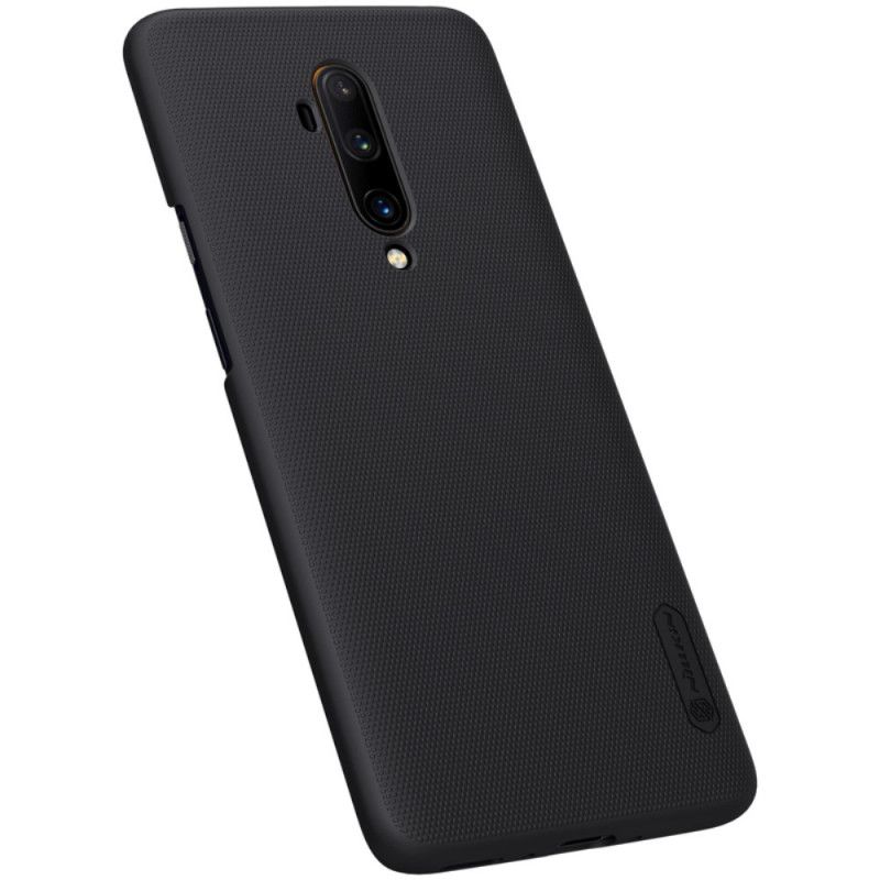 Hoesje OnePlus 7T Pro Goud Zwart Stijve Frosted Nillkin