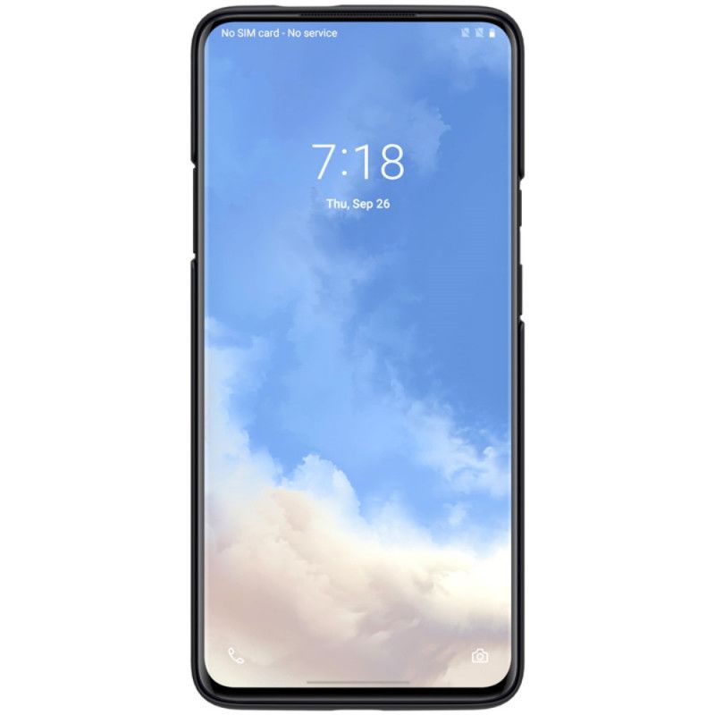 Hoesje OnePlus 7T Pro Goud Zwart Stijve Frosted Nillkin