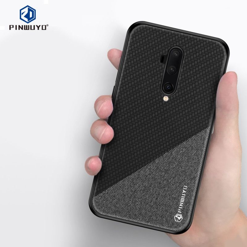 Hoesje voor OnePlus 7T Pro Magenta Zwart Pinwuyo Eer-Serie