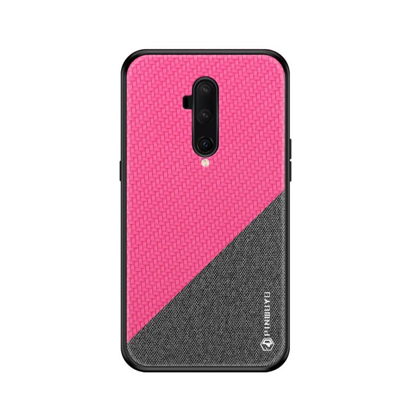 Hoesje voor OnePlus 7T Pro Magenta Zwart Pinwuyo Eer-Serie