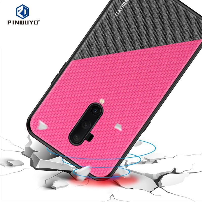 Hoesje voor OnePlus 7T Pro Magenta Zwart Pinwuyo Eer-Serie