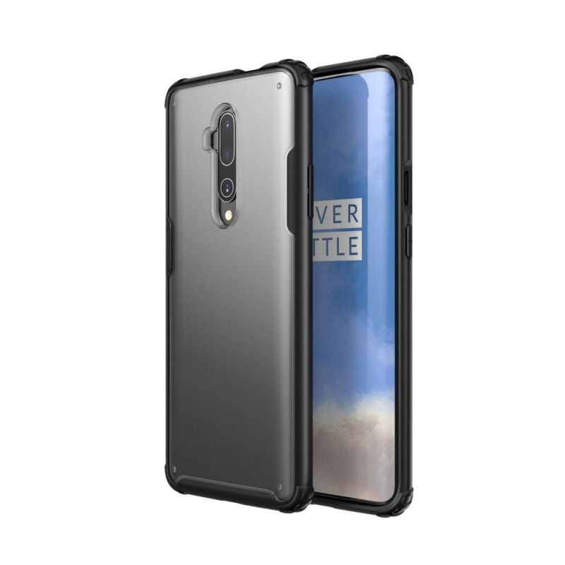 Hoesje voor OnePlus 7T Pro Rood Zwart Frosted Hybride