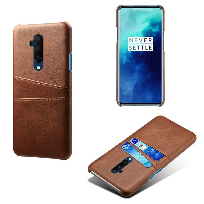 Hoesje voor OnePlus 7T Pro Roze Rood Kaarthouder
