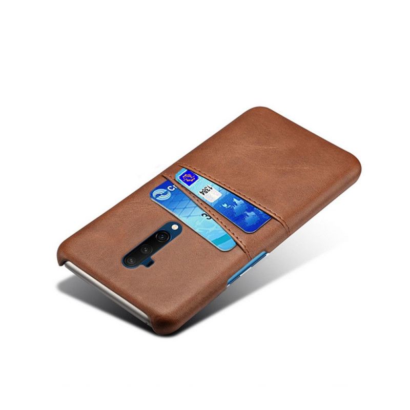 Hoesje voor OnePlus 7T Pro Roze Rood Kaarthouder