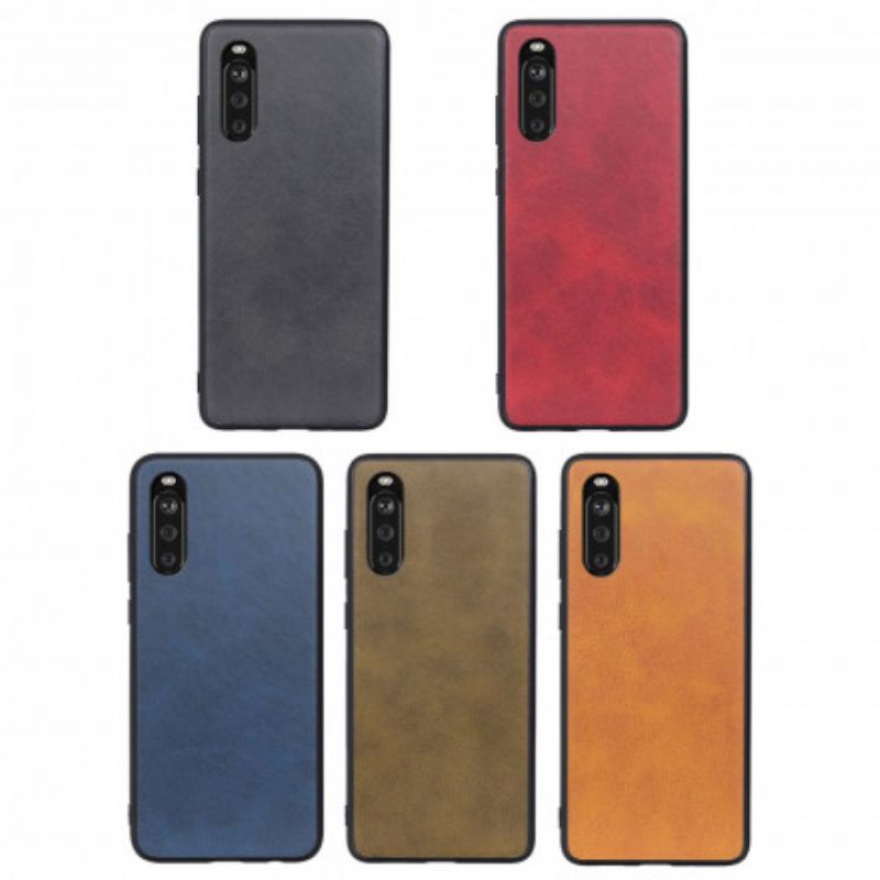 Cover Hoesje Sony Xperia 1 Iii Telefoonhoesje Leereffect