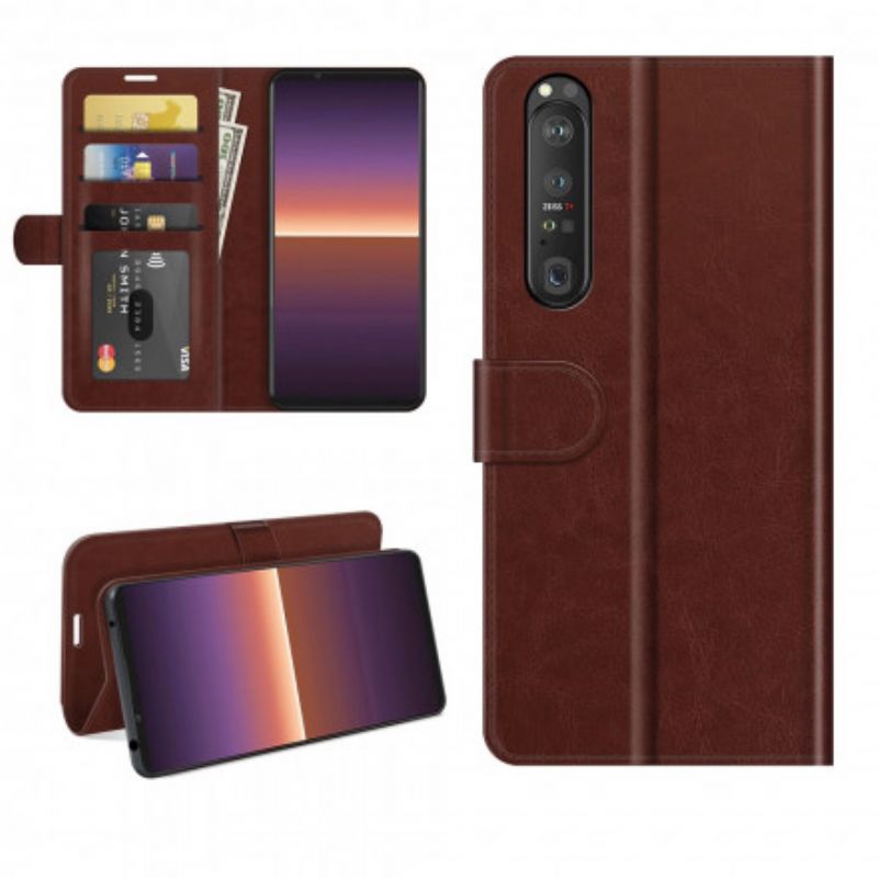 Flip Case Leren Sony Xperia 1 Iii Ultra Kunstleer