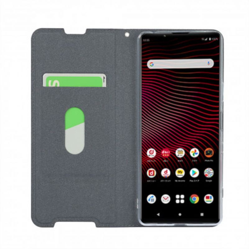 Folio-hoesje Sony Xperia 1 Iii Kunstleer Klasse Strappy