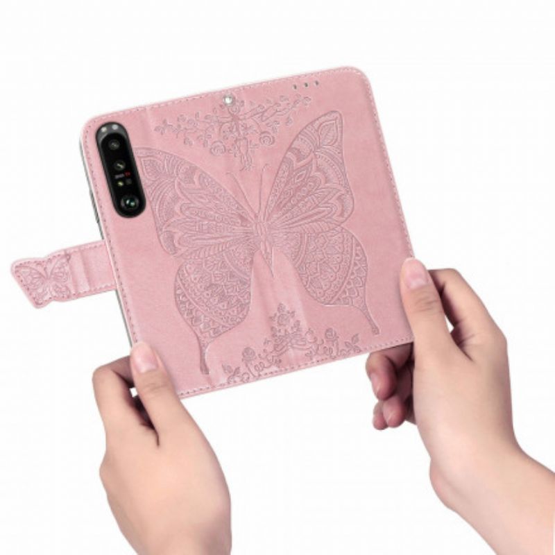 Folio-hoesje Sony Xperia 1 Iii Telefoonhoesje Halve Vlinders