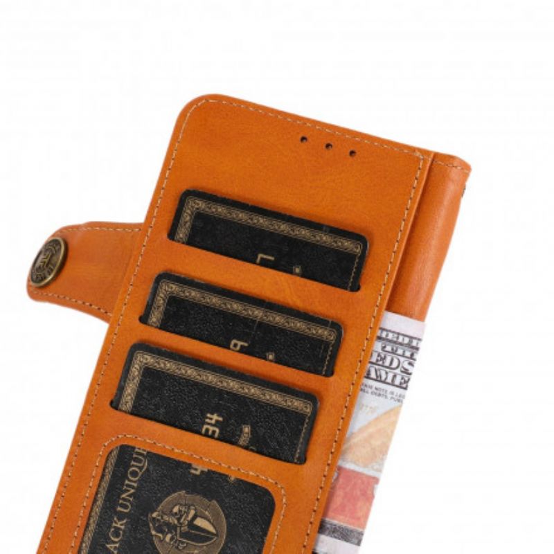 Folio-hoesje Sony Xperia 1 Iii Telefoonhoesje Magnetische Knop Khazneh