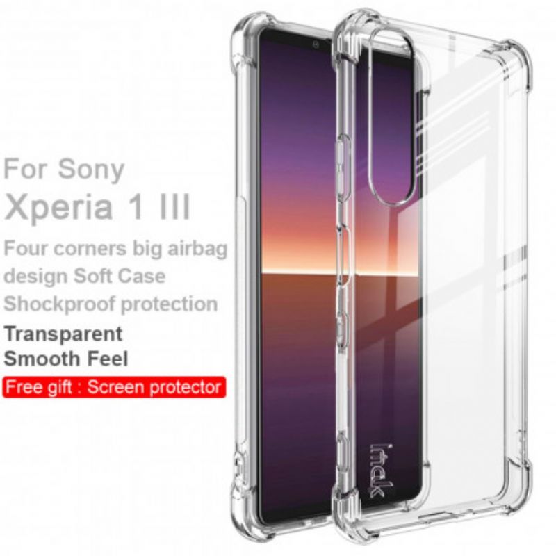 Hoesje Sony Xperia 1 Iii Transparant Met Imak Screen Film
