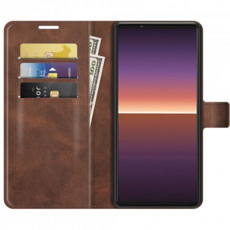 Leren Hoesje Voor Sony Xperia 1 Iii Slank Extreem Leereffect