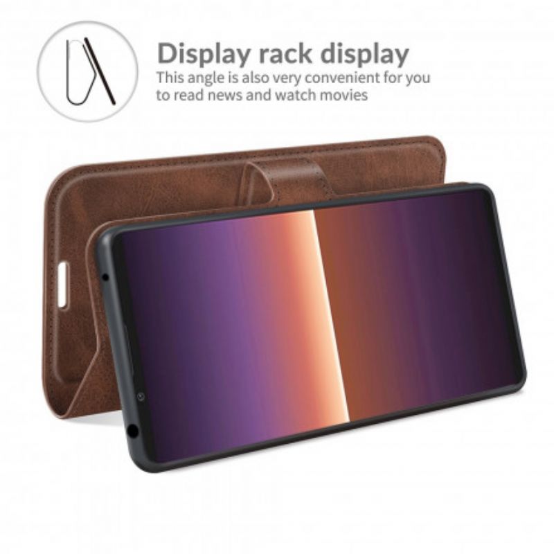 Leren Hoesje Voor Sony Xperia 1 Iii Slank Extreem Leereffect