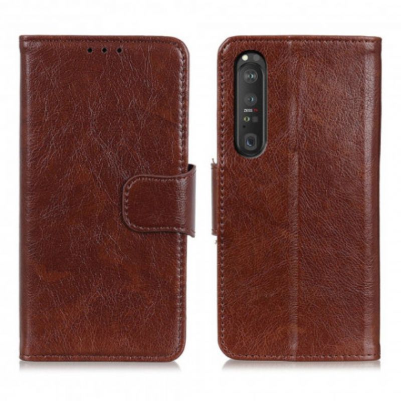 Leren Hoesje Voor Sony Xperia 1 Iii Split Nappa Leer