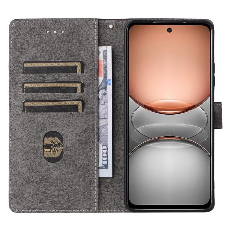 Bescherming Hoesje Realme 14x 5g Suède-effect Rfid-bescherming