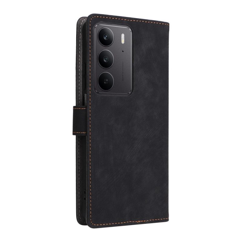 Bescherming Hoesje Realme 14x 5g Suède-effect Rfid-bescherming