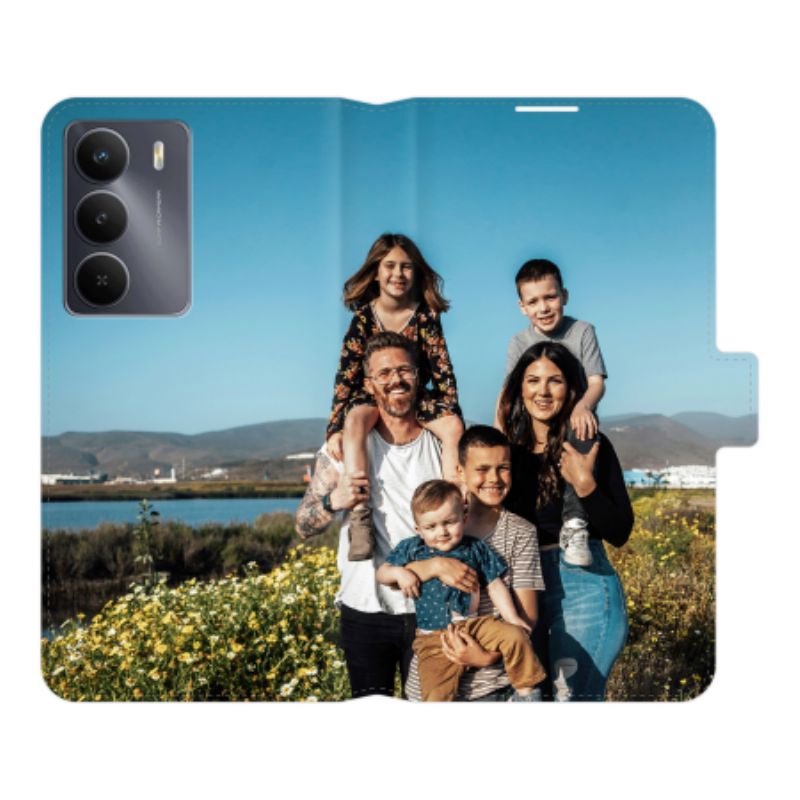 Flip Case Leren Realme 14x 5g Gepersonaliseerd