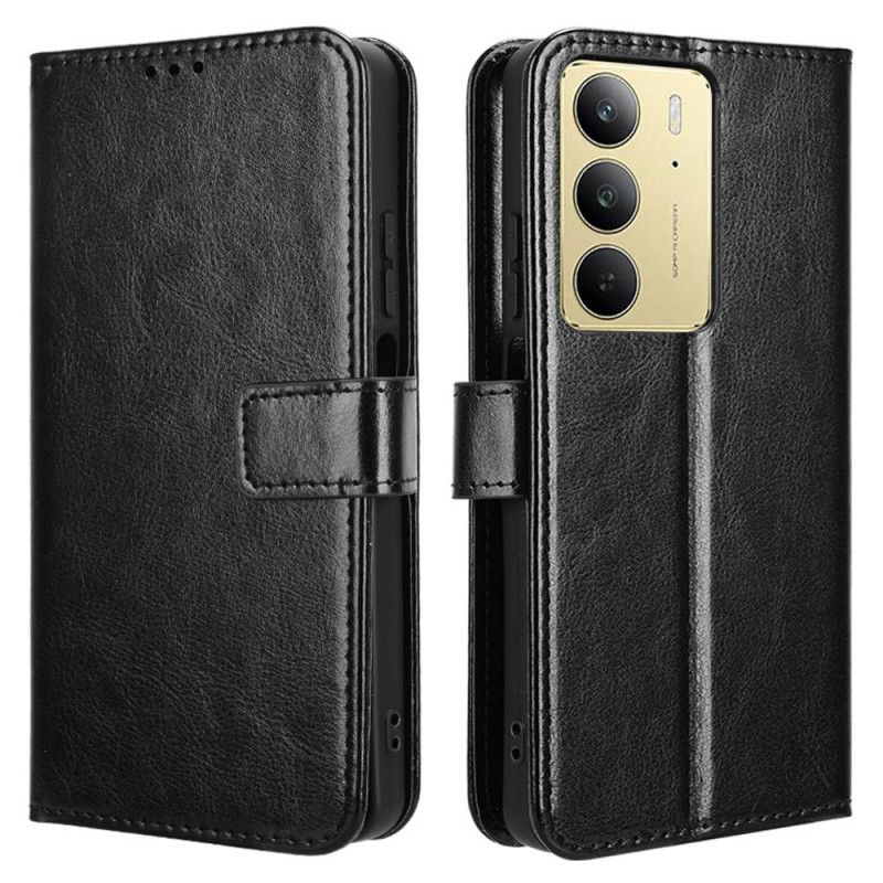 Flip Case Leren Realme 14x 5g Opvallend Kunstleer