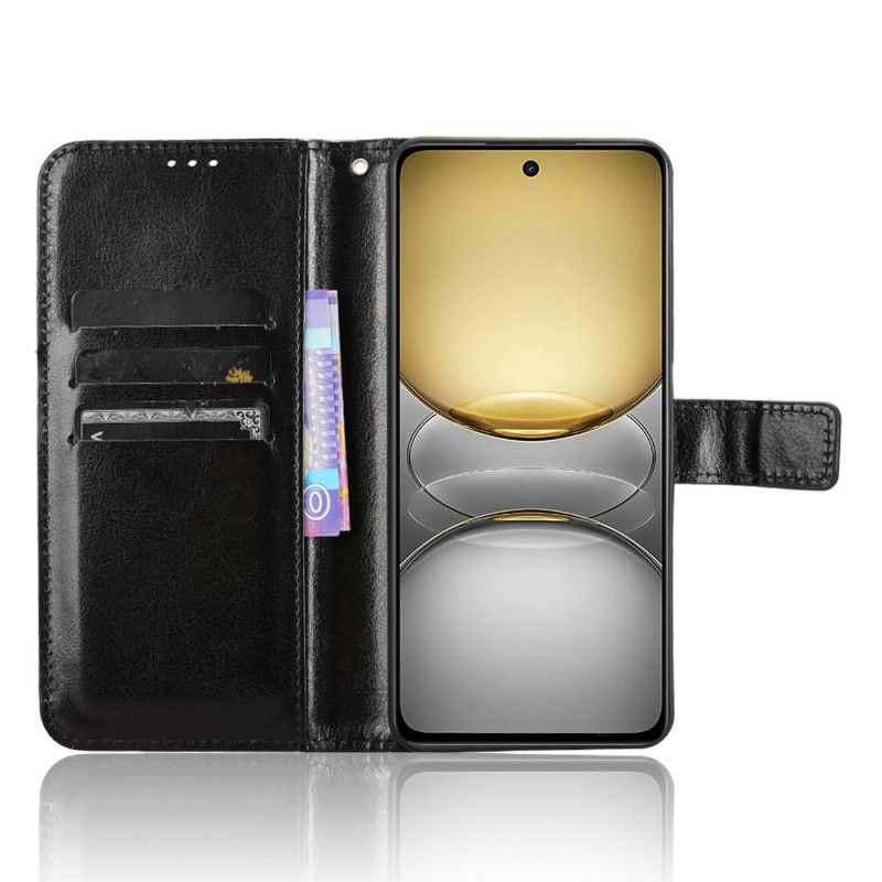 Flip Case Leren Realme 14x 5g Opvallend Kunstleer