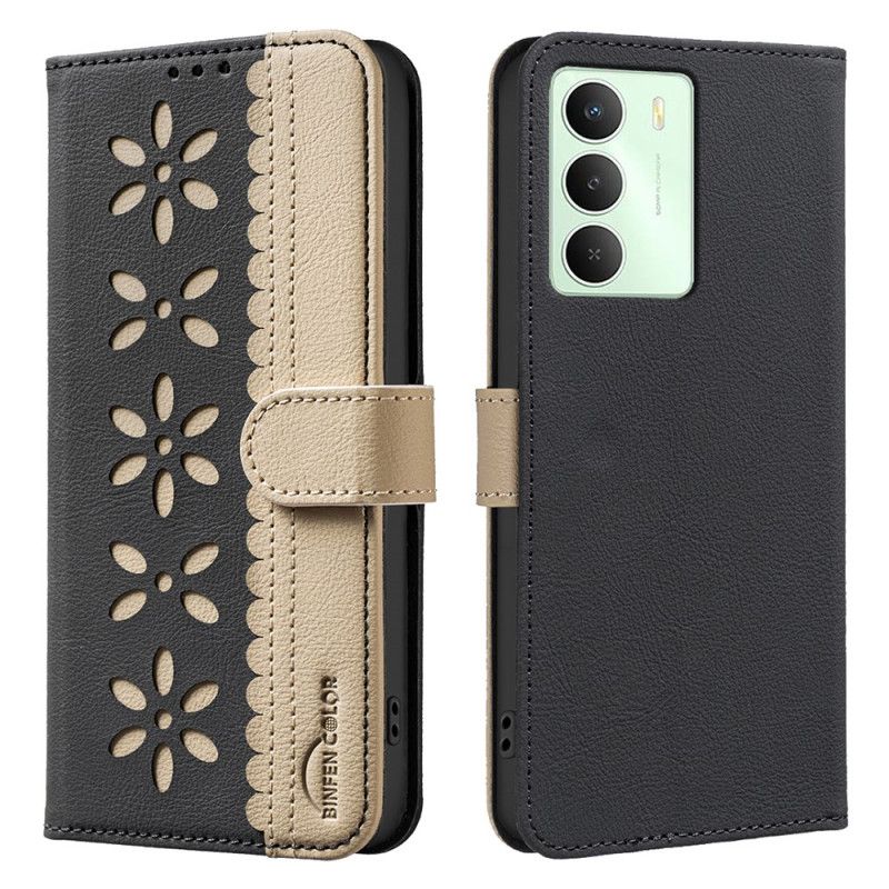 Folio-hoesje Realme 14x 5g Telefoonhoesje Bloemenprint (binfen Color)