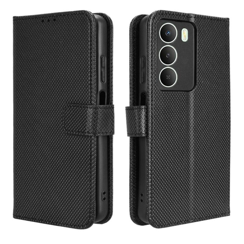 Folio-hoesje Realme 14x 5g Telefoonhoesje Diamantstructuur