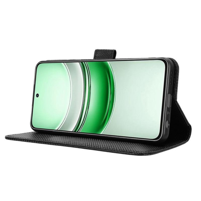 Folio-hoesje Realme 14x 5g Telefoonhoesje Diamantstructuur