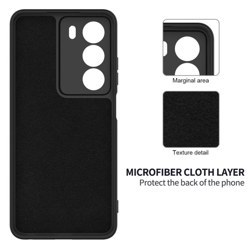 Hoesje Realme 14x 5g Vloeibare Siliconen Met Koord