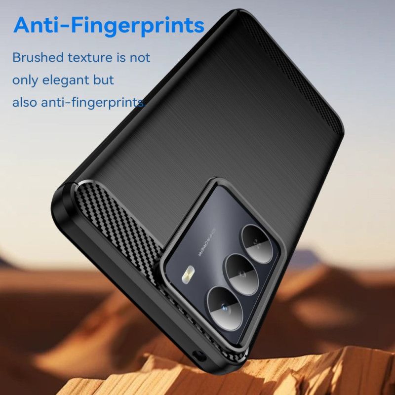 Hoesje Voor Realme 14x 5g Geborsteld Koolstofvezel