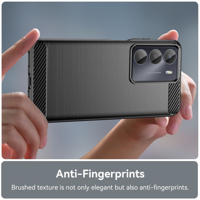 Hoesje Voor Realme 14x 5g Geborsteld Koolstofvezel