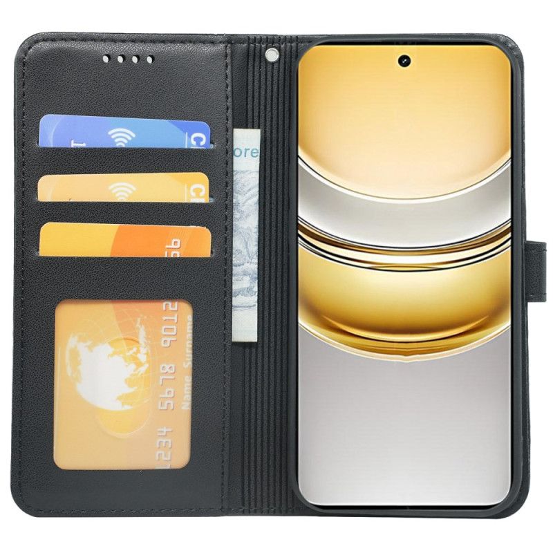 Leren Hoesje Realme 14x 5g Bies En Bandje Bescherming Hoesje