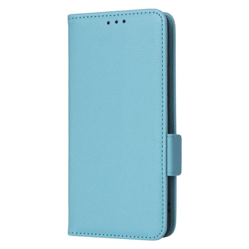 Leren Hoesje Realme 14x 5g Lychee Kunstleer Met Bandje
