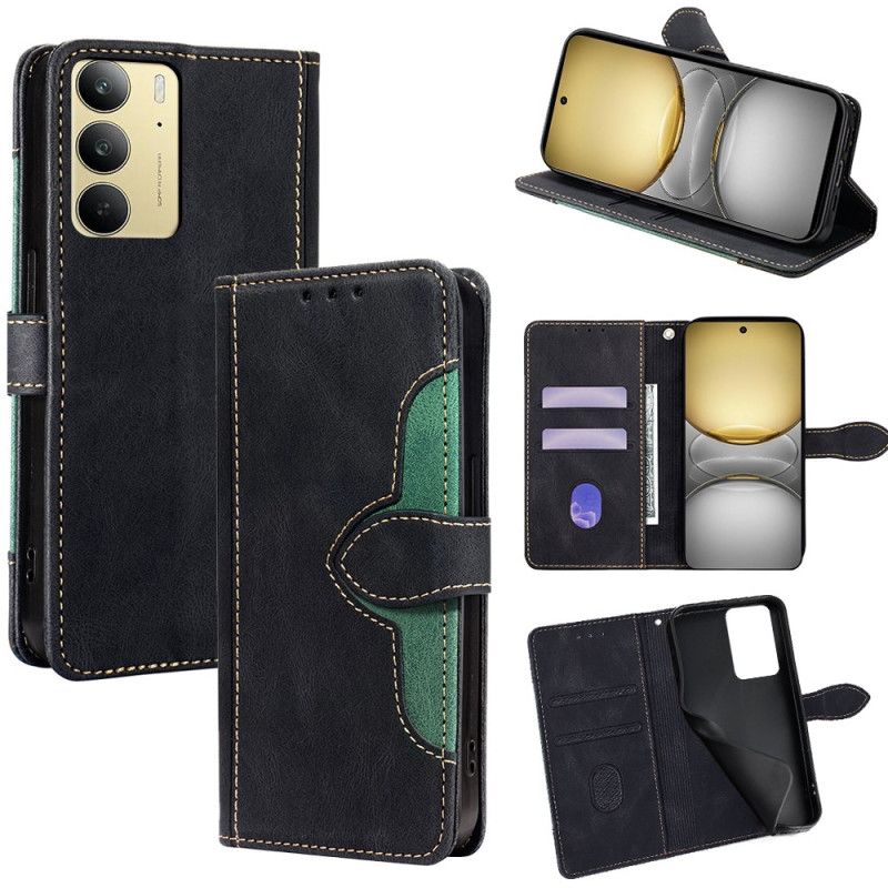 Leren Hoesje Voor Realme 14x 5g Bloemenpatroon