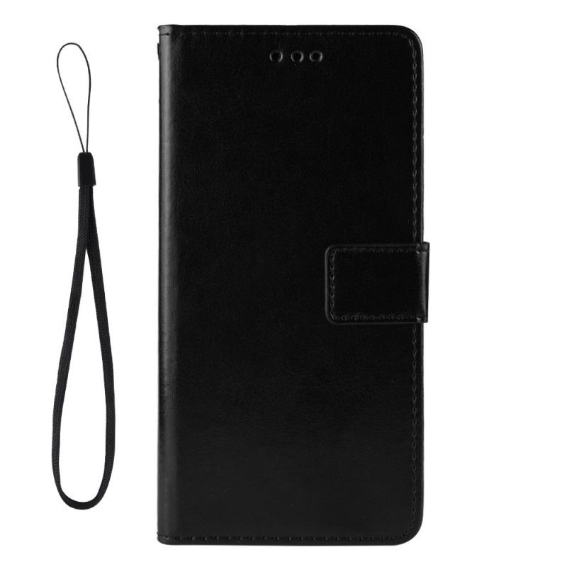 Cover Folio-hoesje Xiaomi Redmi Note 9 5G / Note 9T 5G Rood Zwart Telefoonhoesje Flitsend Kunstleer