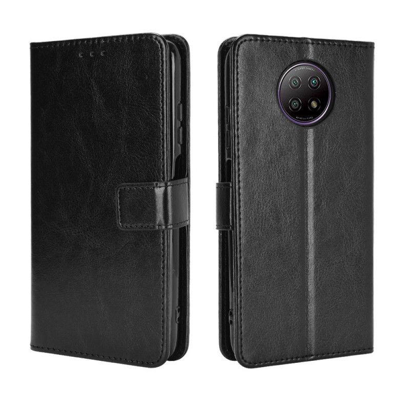 Cover Folio-hoesje Xiaomi Redmi Note 9 5G / Note 9T 5G Rood Zwart Telefoonhoesje Flitsend Kunstleer