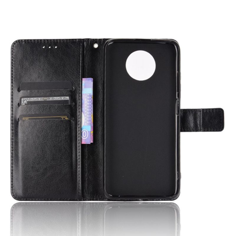 Cover Folio-hoesje Xiaomi Redmi Note 9 5G / Note 9T 5G Rood Zwart Telefoonhoesje Flitsend Kunstleer