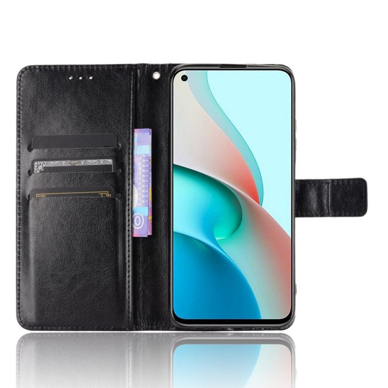 Cover Folio-hoesje Xiaomi Redmi Note 9 5G / Note 9T 5G Rood Zwart Telefoonhoesje Flitsend Kunstleer