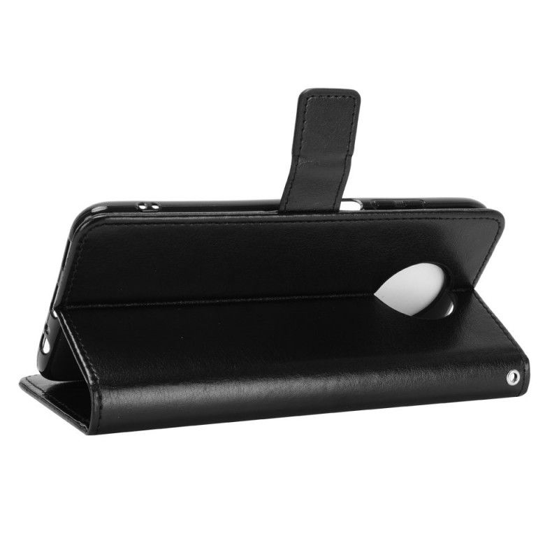 Cover Folio-hoesje Xiaomi Redmi Note 9 5G / Note 9T 5G Rood Zwart Telefoonhoesje Flitsend Kunstleer
