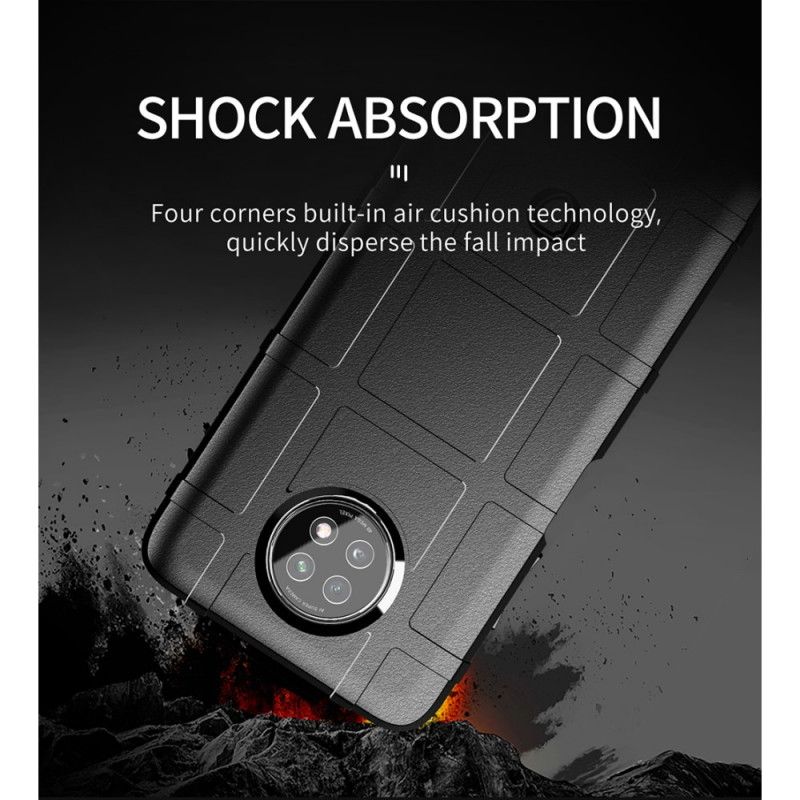 Hoesje voor Xiaomi Redmi Note 9 5G / Note 9T 5G Grijs Zwart Robuust Schild