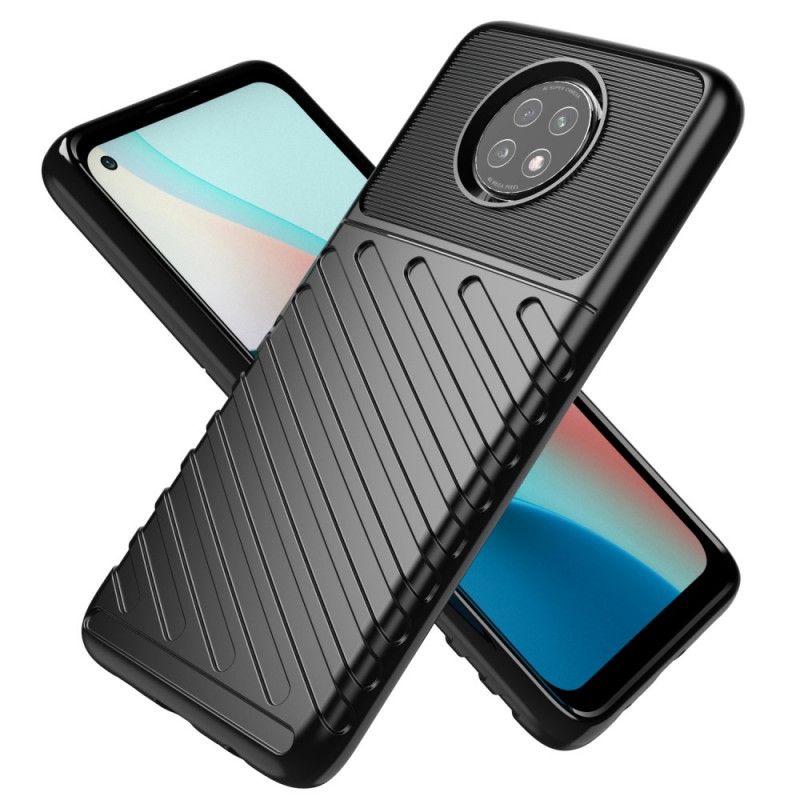 Hoesje voor Xiaomi Redmi Note 9 5G / Note 9T 5G Groen Zwart Donderreeks