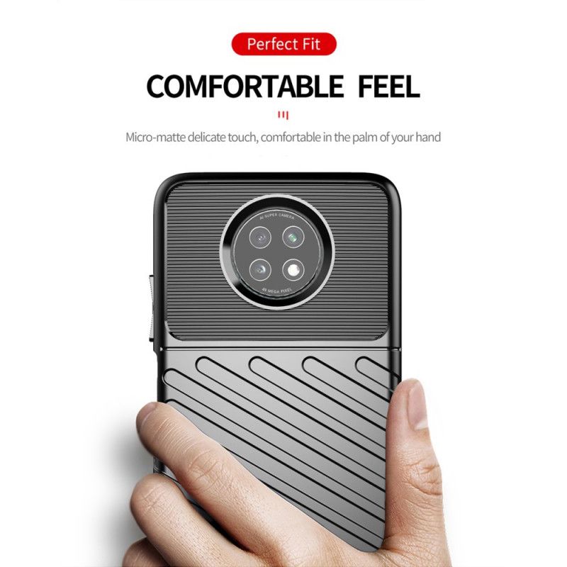 Hoesje voor Xiaomi Redmi Note 9 5G / Note 9T 5G Groen Zwart Donderreeks
