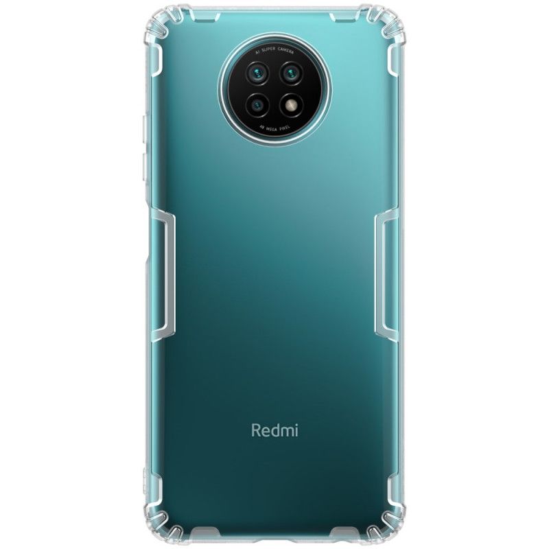 Hoesje Xiaomi Redmi Note 9 5G / Note 9T 5G Grijs Wit Versterkt Transparant Nillkin