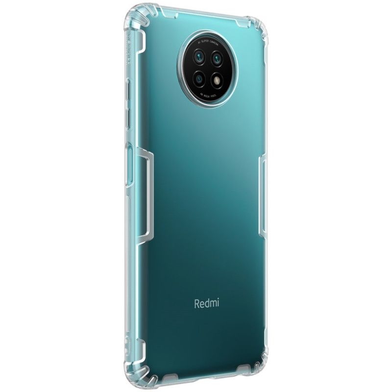 Hoesje Xiaomi Redmi Note 9 5G / Note 9T 5G Grijs Wit Versterkt Transparant Nillkin