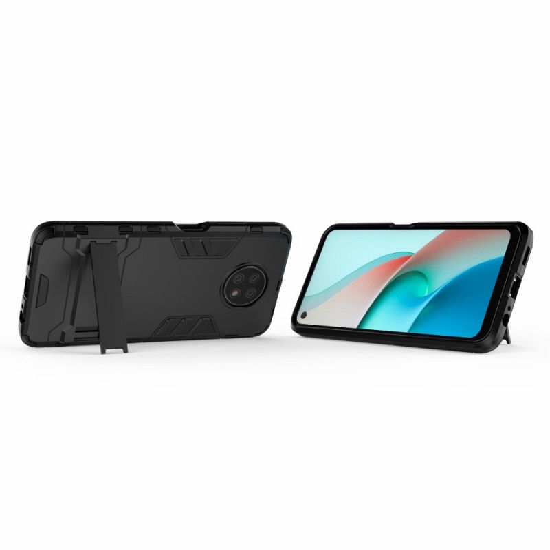 Hoesje Xiaomi Redmi Note 9 5G / Note 9T 5G Rood Zwart Ultrabestendig