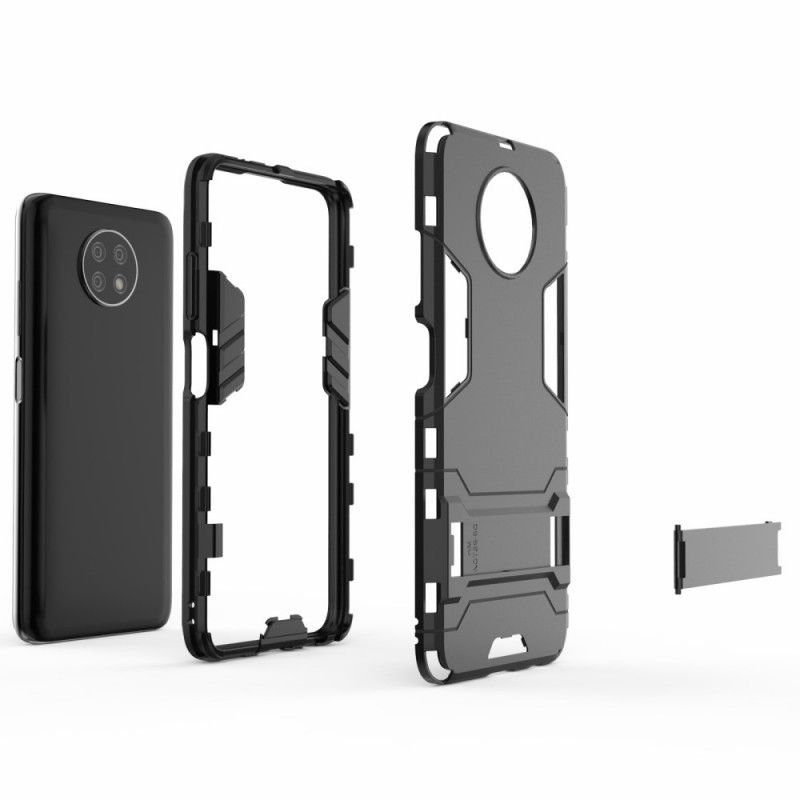 Hoesje Xiaomi Redmi Note 9 5G / Note 9T 5G Rood Zwart Ultrabestendig
