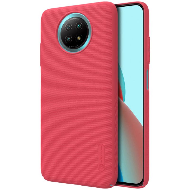 Hoesje Xiaomi Redmi Note 9 5G / Note 9T 5G Wit Zwart Stijve Frosted Nillkin