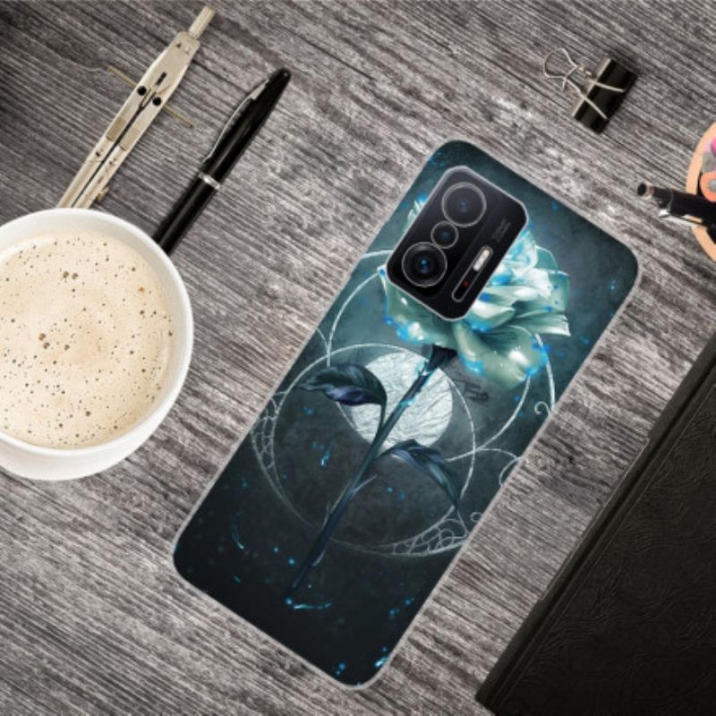 Case Hoesje Xiaomi Mi 11t / 11t Pro Telefoonhoesje Flexibel Roze Groen