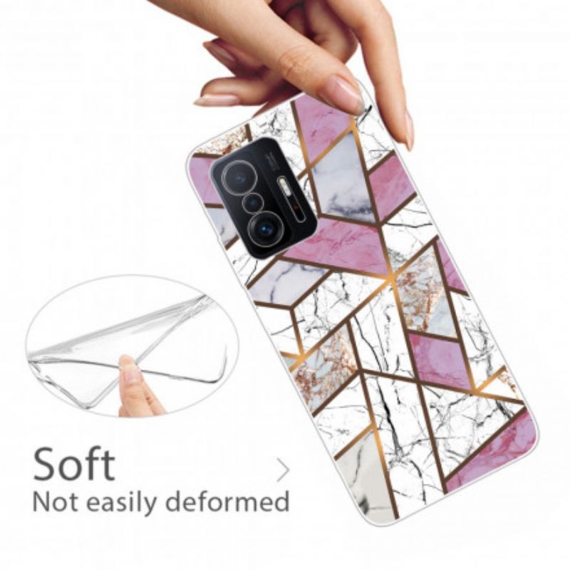 Case Hoesje Xiaomi Mi 11t / 11t Pro Telefoonhoesje Geometrisch Marmer