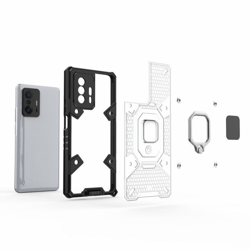 Case Hoesje Xiaomi Mi 11t / 11t Pro Telefoonhoesje Honingraat Met Ring